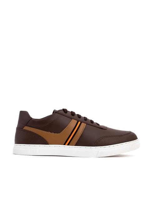 lazard by khadim's men's brown casual sneakers