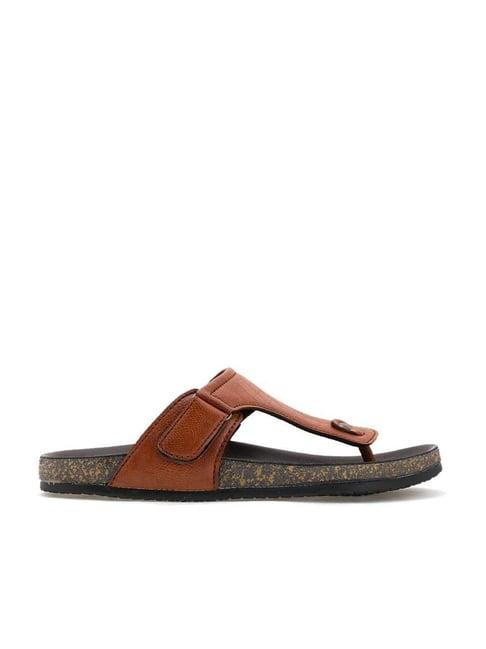 lazard by khadim's men's tan thong sandals