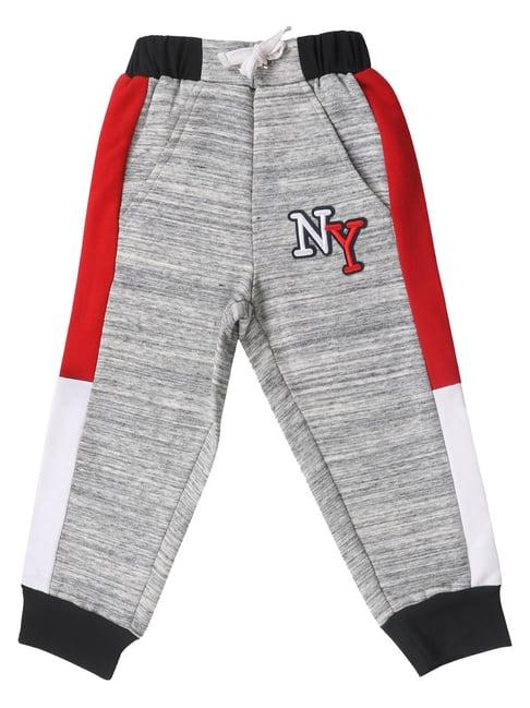 lazy shark kids grey striped  joggers