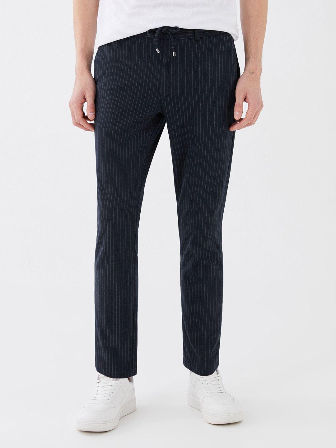 lc waikiki men striped slim fit trousers