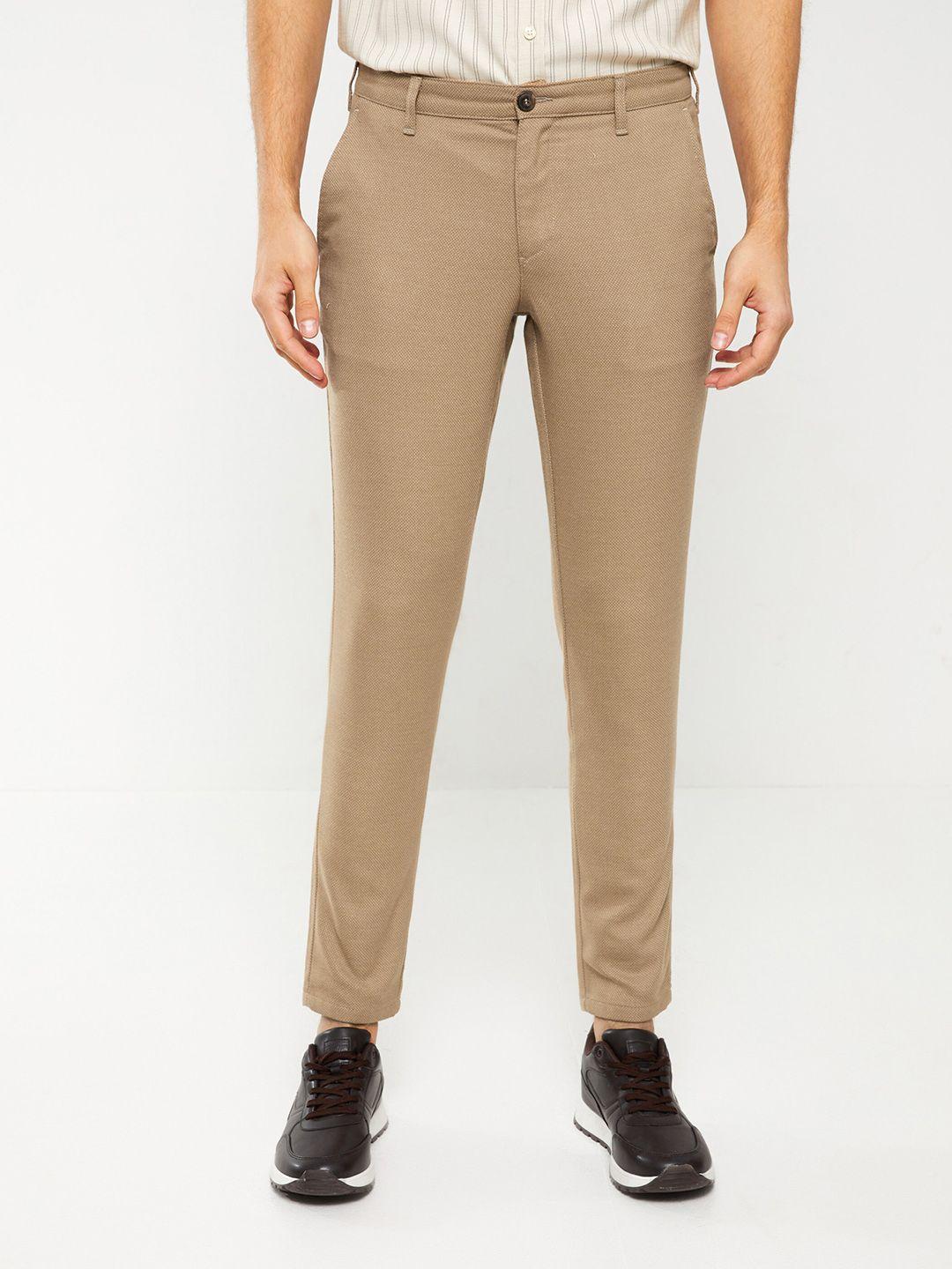 lc waikiki men textured slim fit chinos