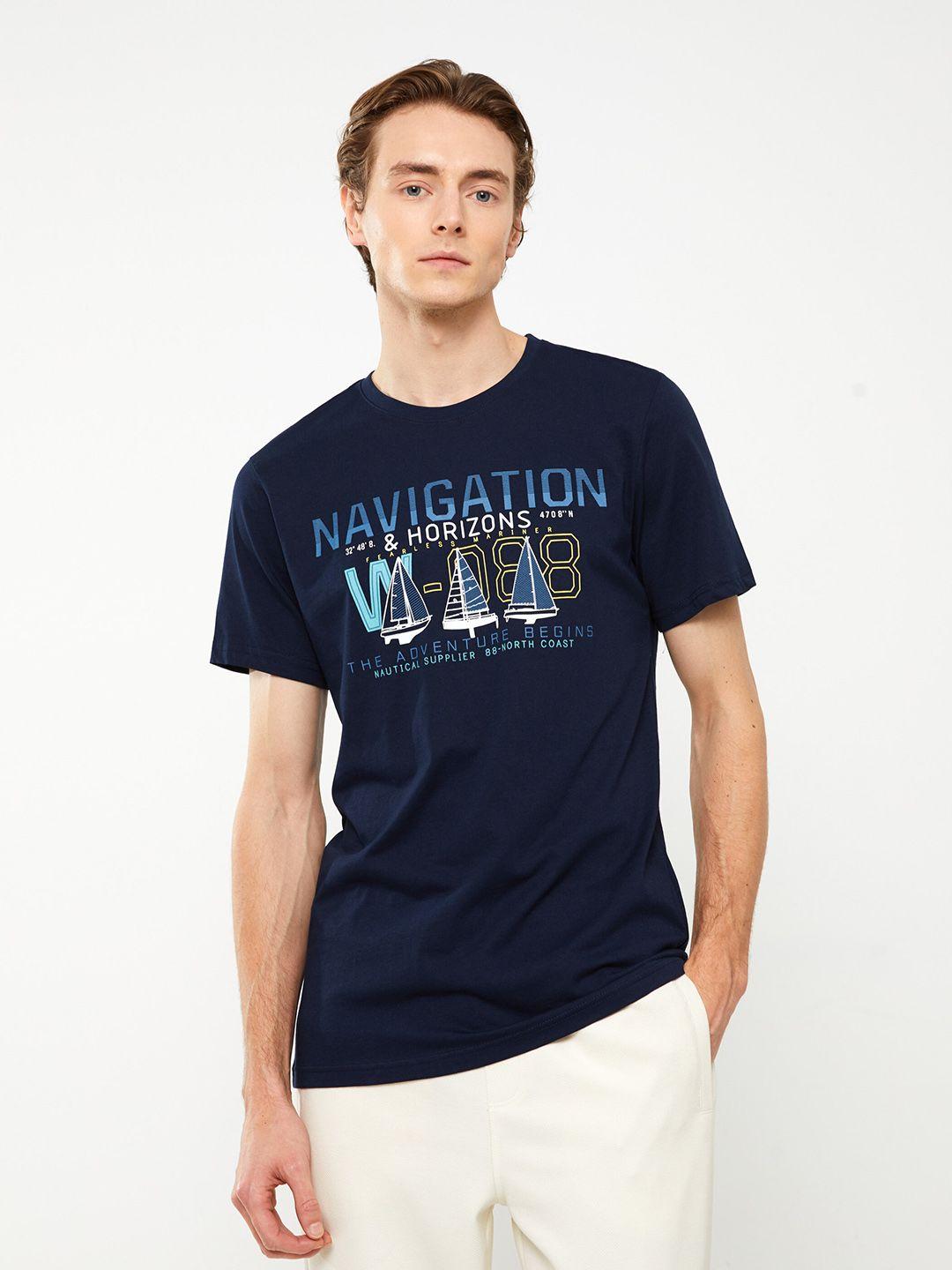 lc waikiki nautical printed pure cotton t-shirt