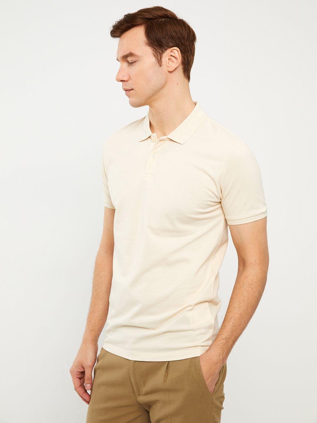 lc waikiki polo collar organic cotton slim fit t-shirt