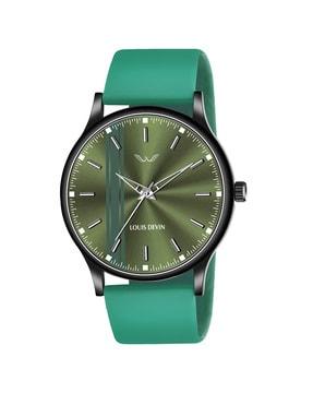 ld-bk054-grn analogue watch with round dial