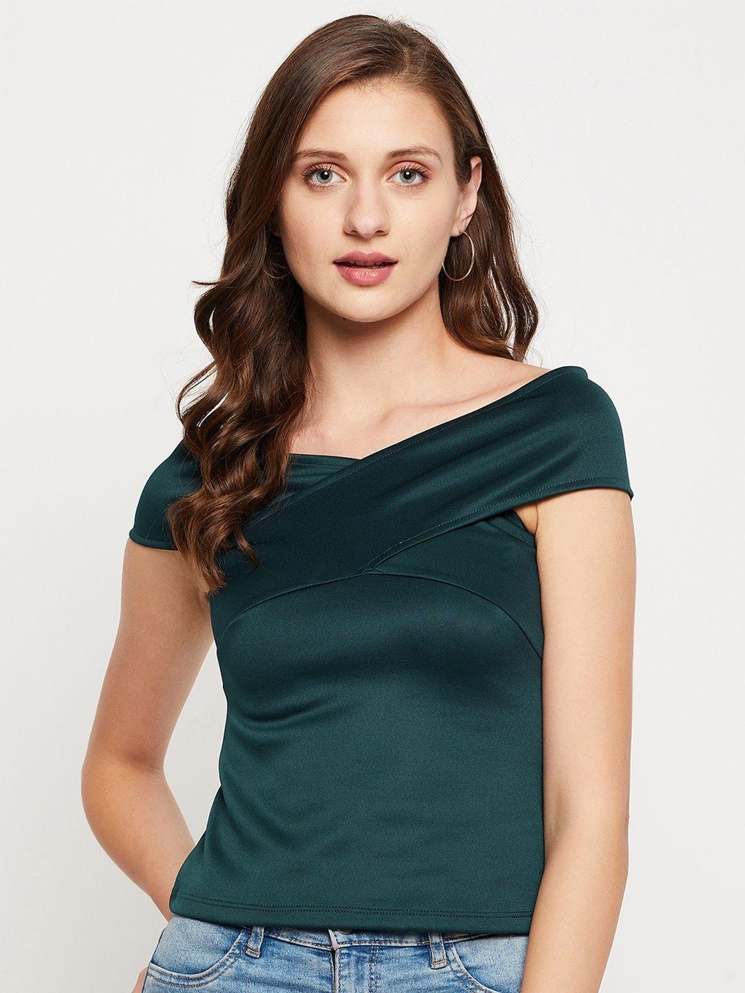 le bourgeois off-shoulder fitted top