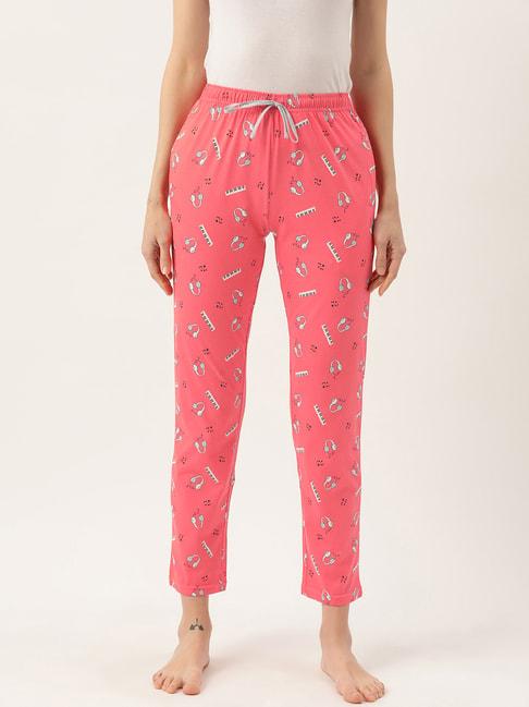 leading lady coral printed lounge pants