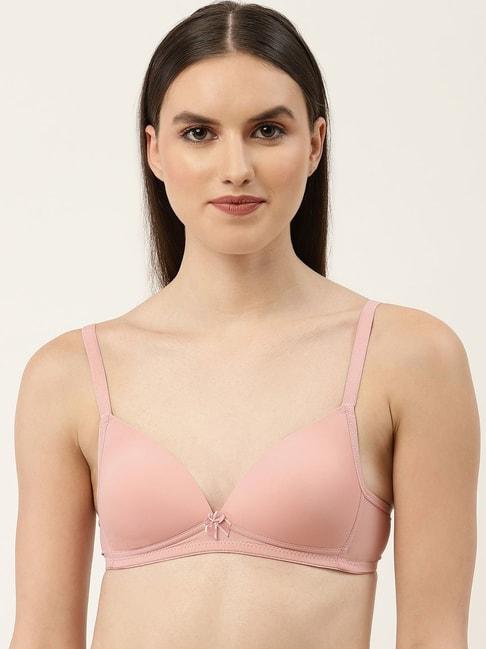 leading lady dusty pink full coverage t-shirt bra