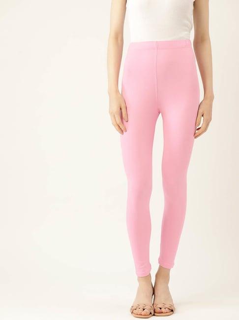 leading lady light pink cotton leggings