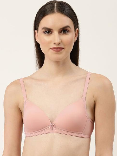 leading lady dusty pink full coverage t-shirt bra