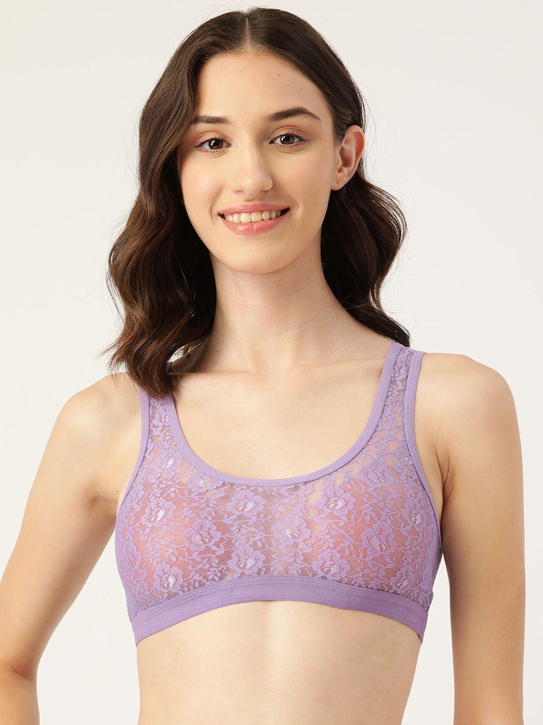 leading lady lavender floral lace bra spb-4102-mauve