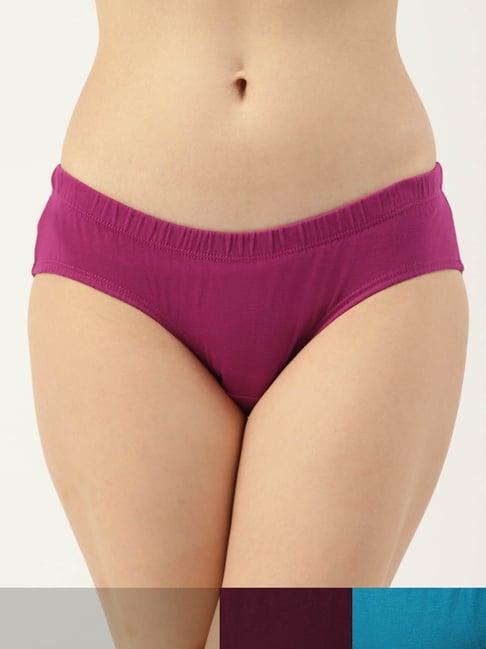 leading lady multicolor hipster panty (pack of 3)