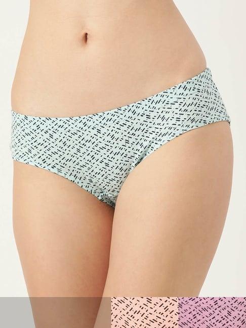 leading lady multicolor printed hipster panty (pack of 3)