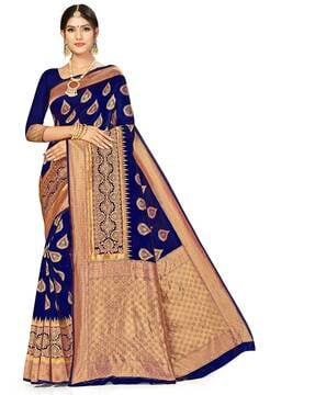 leaf pattern saree