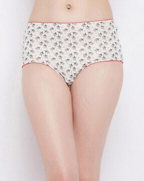 leaf print hipster panties