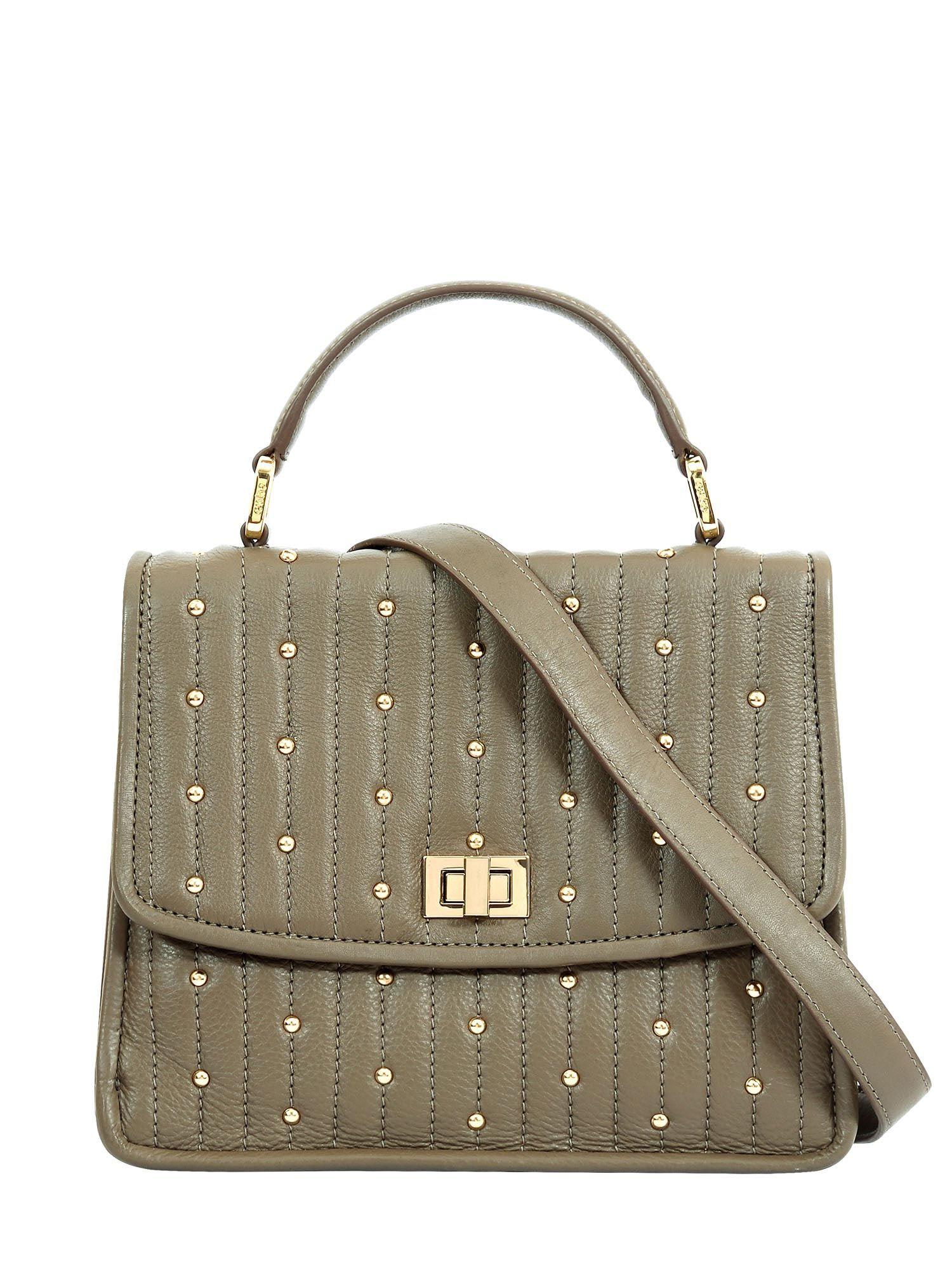 leah satchel, light taupe cosmos