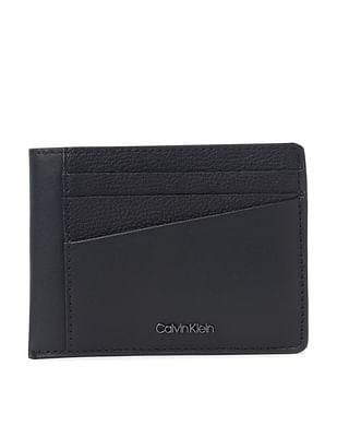 leather diagonal card holder