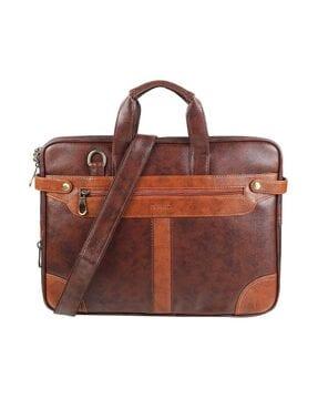 leather laptop backpack with detachable strap