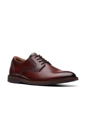 leather regular slipon men's casual shoes - brown
