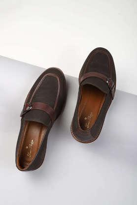 leather slipon men's casual shoe - light brown