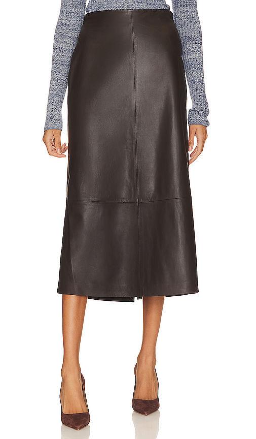 leather straight skirt