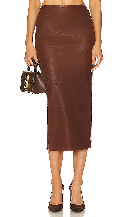 leather tube skirt
