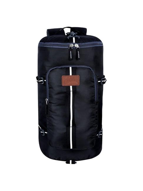 leather world 40 ltrs black medium rucksack backpack