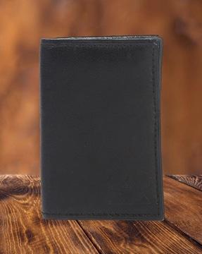 leather bi-fold card holder