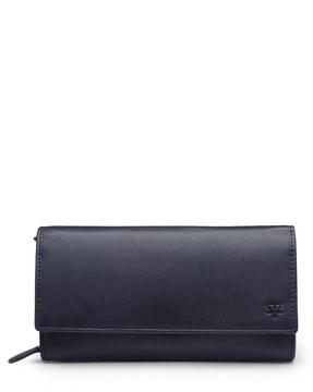 leather bi-fold travel wallet