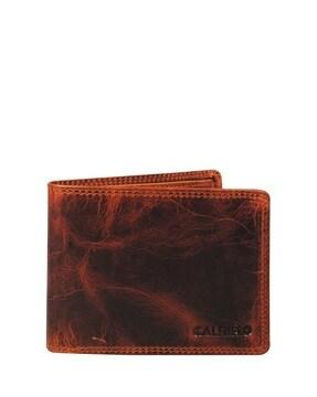 leather bi-fold wallet