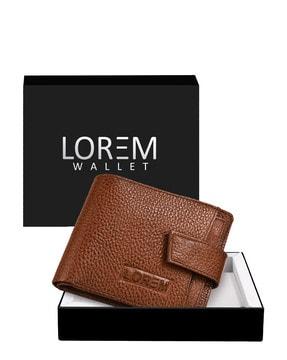 leather bi-fold wallet