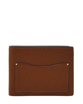 leather bi-fold wallet