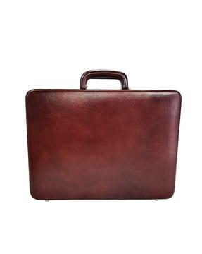 leather briefcase with number-lock