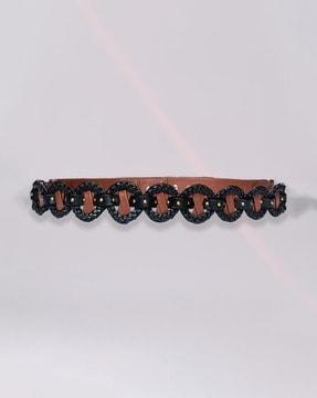 leather dog collar design belt