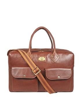 leather duffel bag with adjustable strap