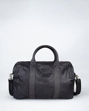 leather duffle bag with detachable strap