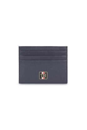 leather formal men card holder - navy
