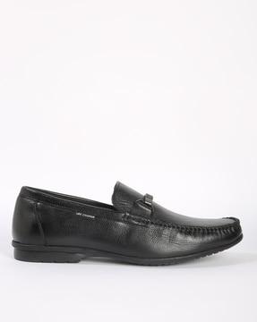 leather horsebit loafers
