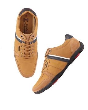 leather lace-up casual shoes