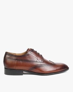 leather lace-up formal shoes