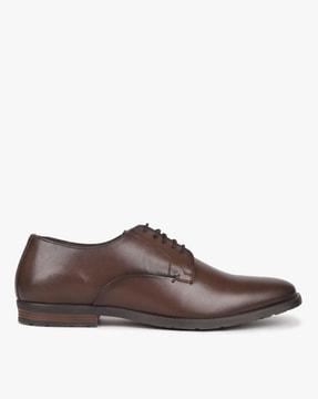 leather lace-up formal shoes