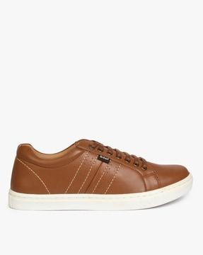 leather lace-up shoes