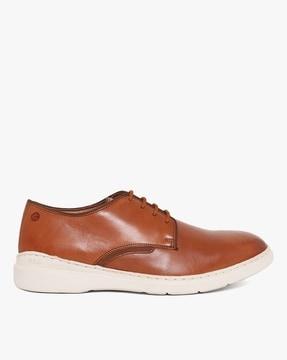 leather lace-up shoes