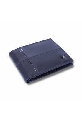 leather men's casual wear wallet - black