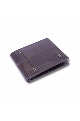 leather men's casual wear wallet - brown