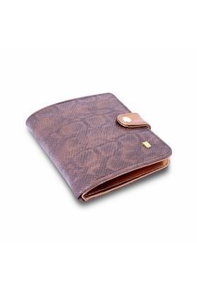 leather men's casual wear wallet - brown