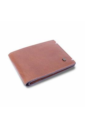 leather men's casual wear wallet - tan