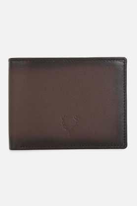 leather men's formal wear wallet - brown