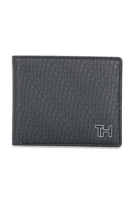 leather mens formal two fold wallet - navy