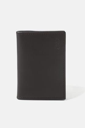 leather mens formal wear wallet - chocolate
