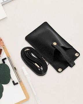 leather mobile pouch